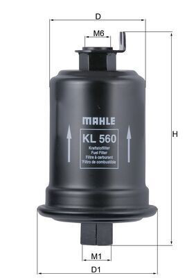 KL560 Mahle Original Фільтр палива
